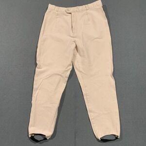 Vintage Hunt Club Women's Tan‎ Khaki Stirrup Pants Size 16 Cotton Spandex Blend